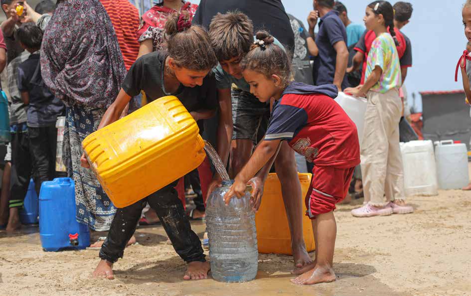 Palestinian children, who endure Israeli attacks and all forms of blockade, are struggling to bear the heavy burden placed on their small bodies amidst overwhelming challenges.