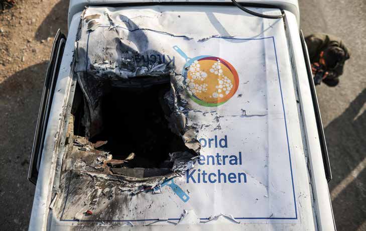 As a result of Israeli army attacks on two vehicles belonging to the U.S.-based international volunteer aid organization World Central Kitchen (WCK) in the city of Deir al- Balah in the Gaza Strip, seven employees of the organization -nationals from Australia, Poland, the United Kingdom, the United States, Canada, and Palestine- lost their lives.