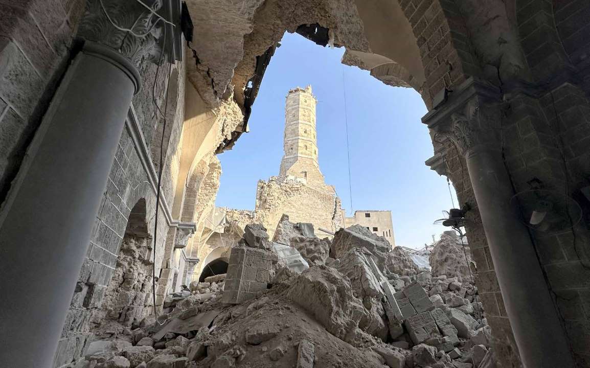 During its bombardments on the Gaza Strip, the Israeli military destroyed the historic 14-century- old Al-Omari Mosque in the city of Gaza. The mosque, with architectural characteristics from both the Mamluk and Ottoman periods, was also known as the “Grand Mosque of Gaza” and held the distinction of being the third- largest mosque in Palestine.