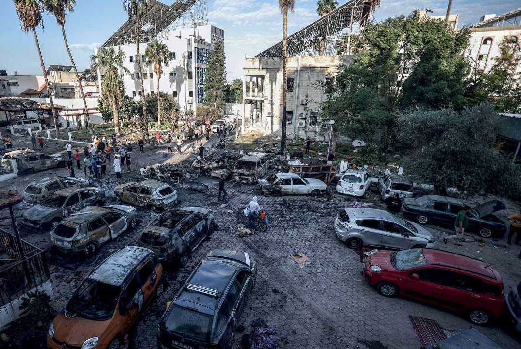 Hundreds of people were killed in the Israeli army’s airstrike on the Al-Ahli Arab Baptist Hospital. The vehicles in the hospital’s courtyard were also rendered inoperable in the attack.