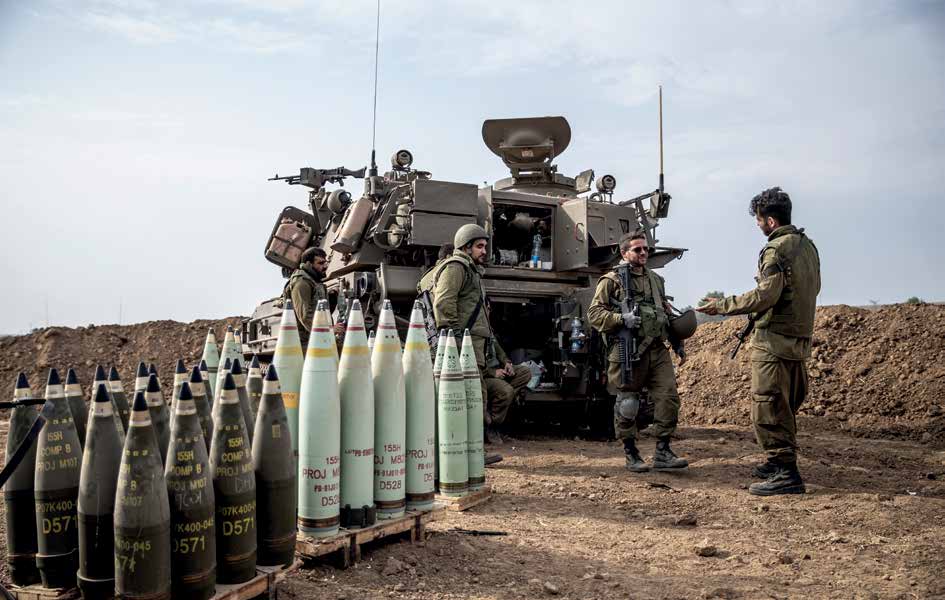 Among the evidence collected by Amnesty International regarding the use of white phosphorus artillery shells by the Israeli army in densely populated civilian areas in Gaza is a photograph taken by AA Photojournalist Mustafa Al-Kharouf on October 9. The photo shows D528-labeled M825 and M825A1 artillery shells, which are identified by the U.S. Department of Defense Identification Code for “white phosphorus-based munitions.”